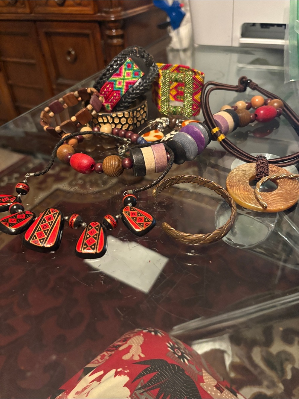 Bold Tribal, Ethnic Boho Patterned Jewelry Lot
